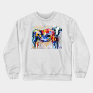 Abstract cow Crewneck Sweatshirt